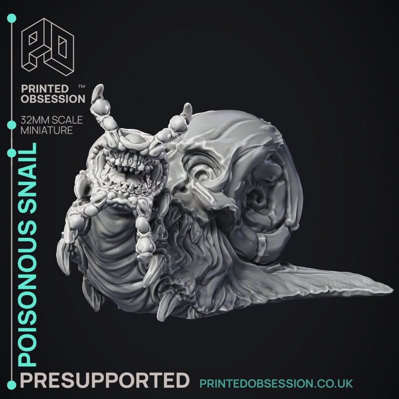 Poisonous Snail - 3 Models - Elemental Creature - PRE SUPPORT - D&D - 32mm scale - Only-Games