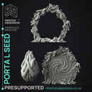 Portal Seed - Prop & Miniature -  PRESUPPORTED - Illustrated and Stats - 32mm scale