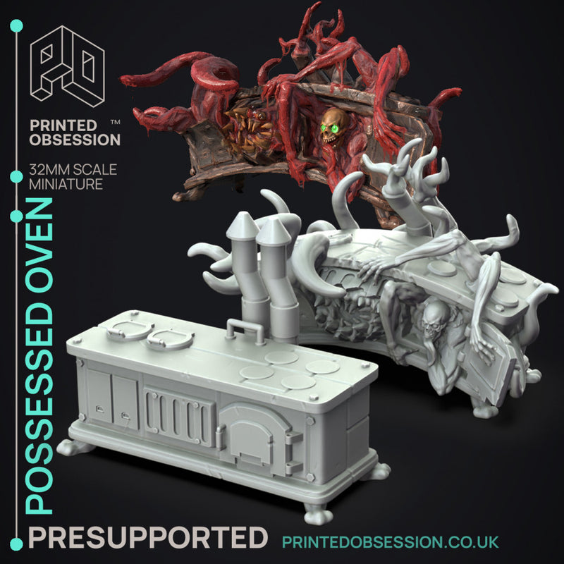 Possessed Overn - 2 Models -  PRESUPPORTED - Illustrated and Stats - 32mm scale