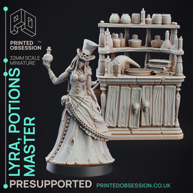 Potions Lady - Puppet Masters show - PreSupported - 32mm scale