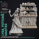 Potions Lady - Puppet Masters show - PreSupported - 32mm scale