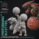 Preforming Bulettes (3) - Circus of horrors - PRESUPPORTED - 32mm scale