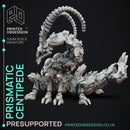 Prismatic Centipede - Elemental Familar - PRESUPPORTED - 32mm Scale