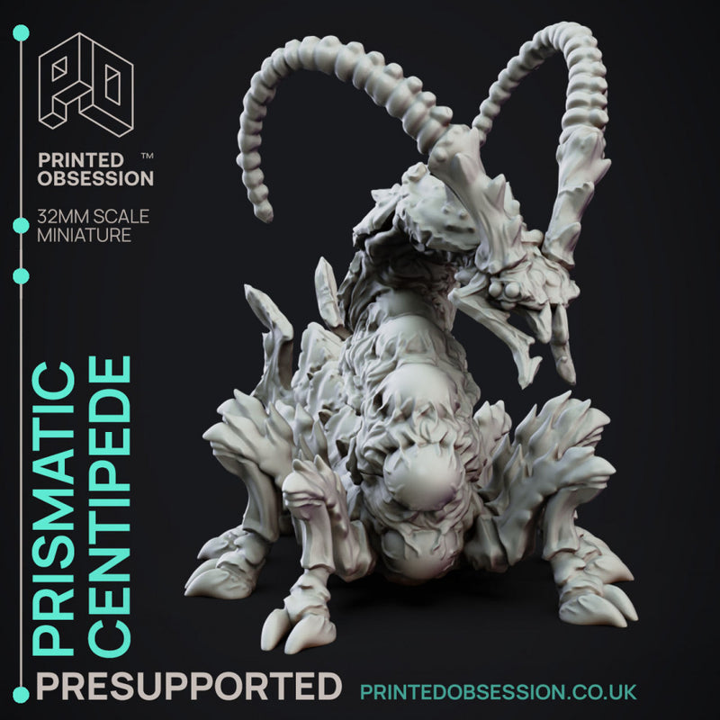 Prismatic Centipede - Elemental Familar - PRESUPPORTED - 32mm Scale