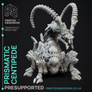 Prismatic Centipede - Elemental Familar - PRESUPPORTED - 32mm Scale