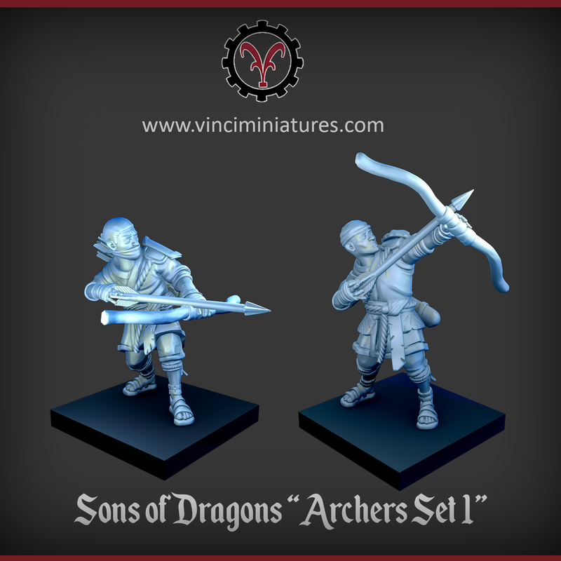 Sons of Dragons - ARCHERS SET 1 - Only-Games