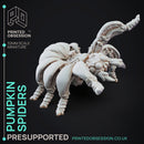 Pumpkin Spiders - Ambush Hord - PRESUPPORTED - Halloween - 32mm scale