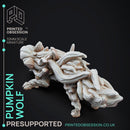 Pumpkin Wolf - large creature - PRESUPPORTED - 32mm scale