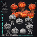 Pumpkin Puppets - 7 Models - Halloween Monsters -  PRESUPPORTED - Illustrated and Stats - 32mm scale