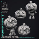 Pumpkin Puppets - 7 Models - Halloween Monsters -  PRESUPPORTED - Illustrated and Stats - 32mm scale