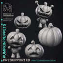 Pumpkin Puppets - 7 Models - Halloween Monsters -  PRESUPPORTED - Illustrated and Stats - 32mm scale