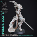 Puss in Boots - Tabaxi Caravan - PRESUPPORTED - 32mm Scale - illustrated & Stats