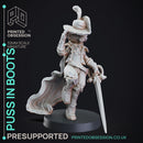 Puss in Boots - Tabaxi Caravan - PRESUPPORTED - 32mm Scale - illustrated & Stats