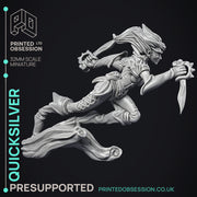 Quicksliver - Fey Fighter - PRESUPPORTED - 32mm Scale - Only-Games