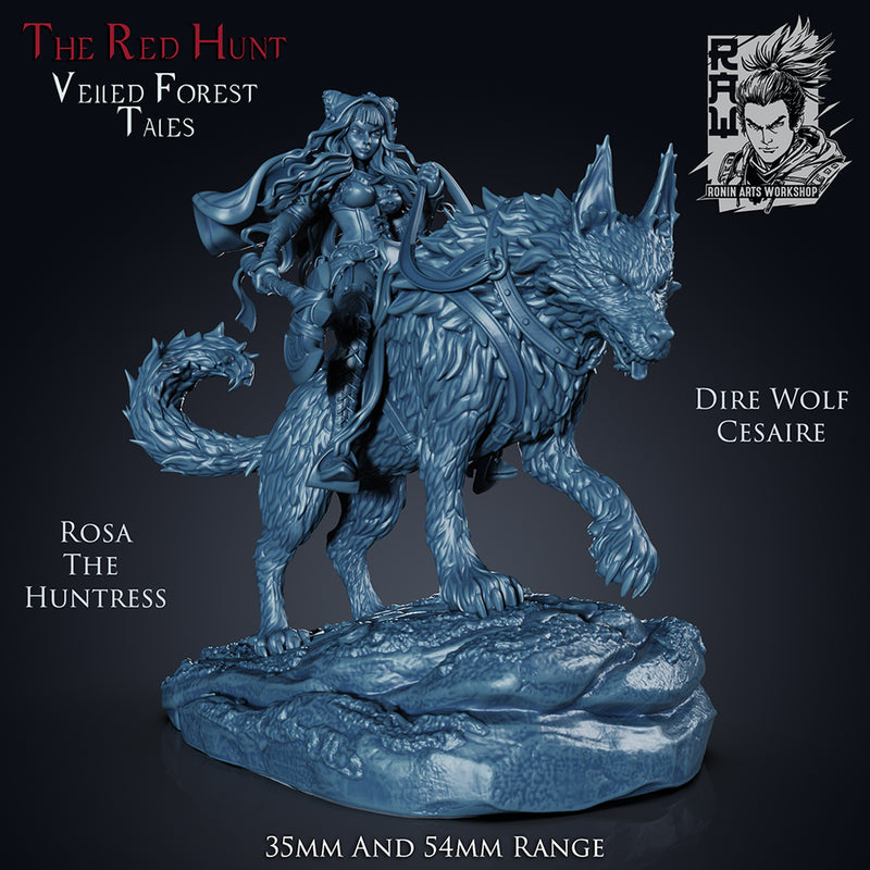 Rosa and Cesaire - Red Riding Hood and Wolf - STL only - Only-Games