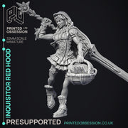Red hood - Iron Inquisitor- 4 Models - PRESUPPORTED - 32mm Scale - Only-Games