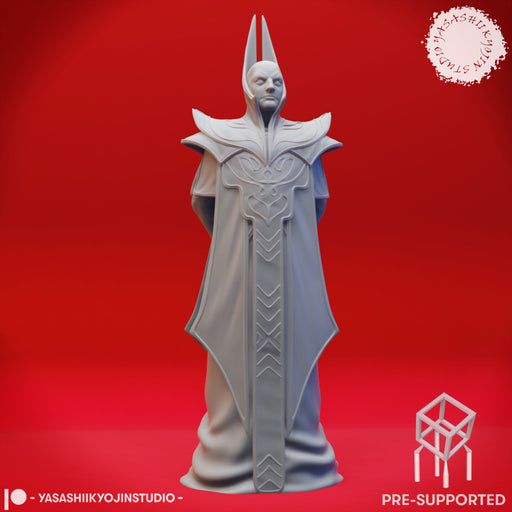 Red Wizard - Tabletop Miniatures (Pre-Supported) - Only-Games