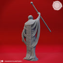 Red Wizard Glass Staff - Tabletop Miniatures (Pre-Supported)