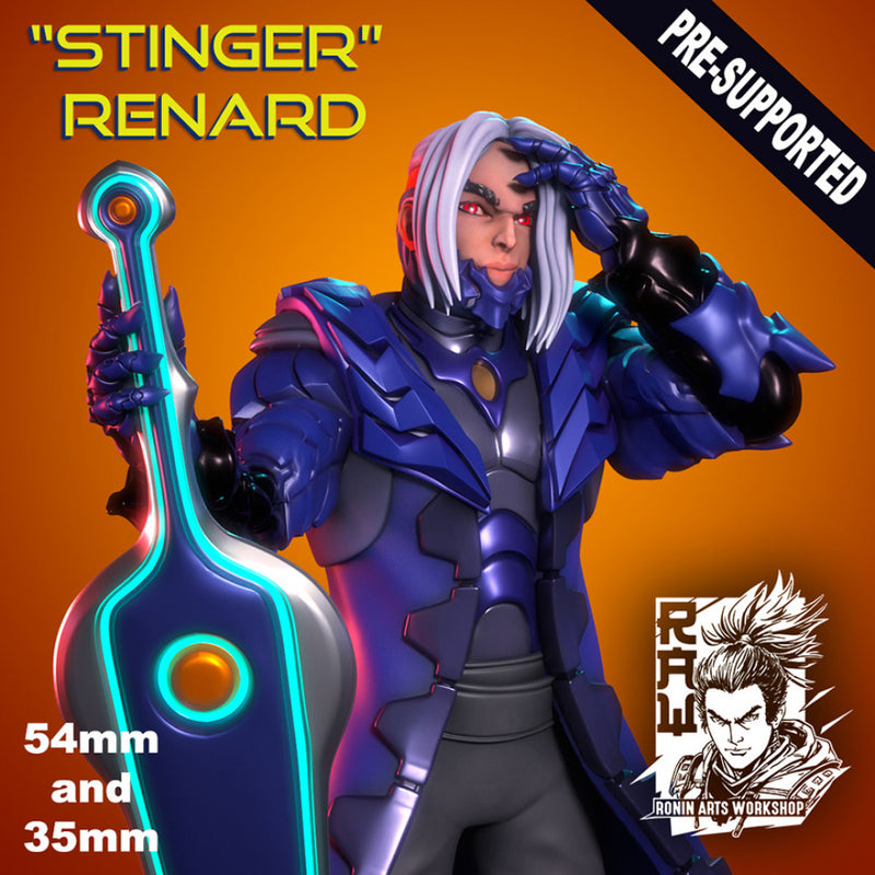 Stinger Renard - Cyberpunk Street Samurai - STL only - Only-Games