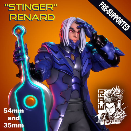 Stinger Renard - Cyberpunk Street Samurai - STL only - Only-Games