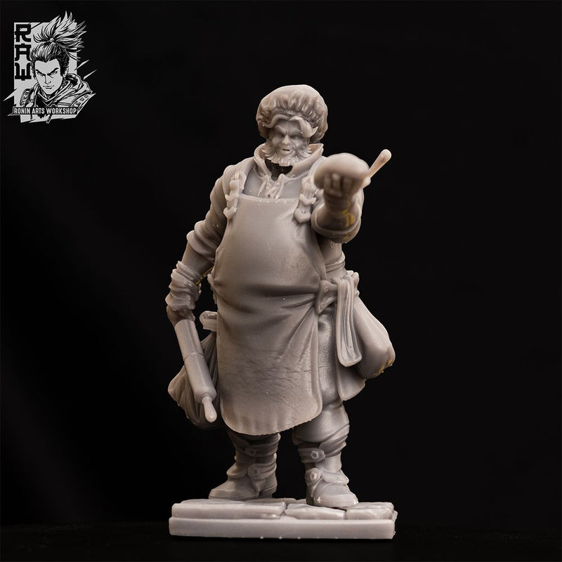 Rene The Baker - Villager NPC with living and undead alts - STL only - Only-Games