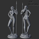 18K Anatomy - Elf with a spear - Only-Games