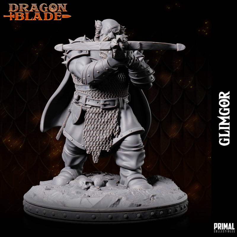 5 miniatures - 32mm - Classic RPG game Dwarves bundle - DRAGONBLADE - Only-Games