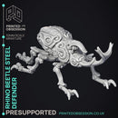 Rhino Beetle Steel defender - Artificer Construct - PRESUPPORTED - 32mm Scale
