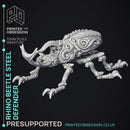 Rhino Beetle Steel defender - Artificer Construct - PRESUPPORTED - 32mm Scale