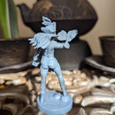 Parrot Pirate Robin - Pirate Captain with Parrot - 75mm + 35mm Scale