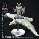 Roc - 3 Giant Eagles - PRESUPPORTED - 32mm scale
