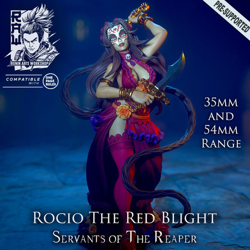 Rocio The Red Blight - Dia De Muertos Assassin - STL only - Only-Games