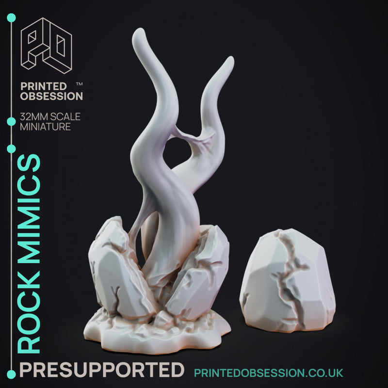 Rock Mimics - Enviroment traps - PRESUPPORTED - 32mm Scale