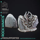 Rock Mimics - Enviroment traps - PRESUPPORTED - 32mm Scale