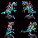 Rodica And Dreadclaw - Female Barbarian riding on therizinosaurus - STL only - Only-Games