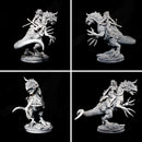 Rodica And Dreadclaw - Female Barbarian riding on therizinosaurus - STL only - Only-Games