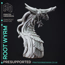 Root Wyrm - Wood Dragon - PRESUPPORTED - 32mm Scale