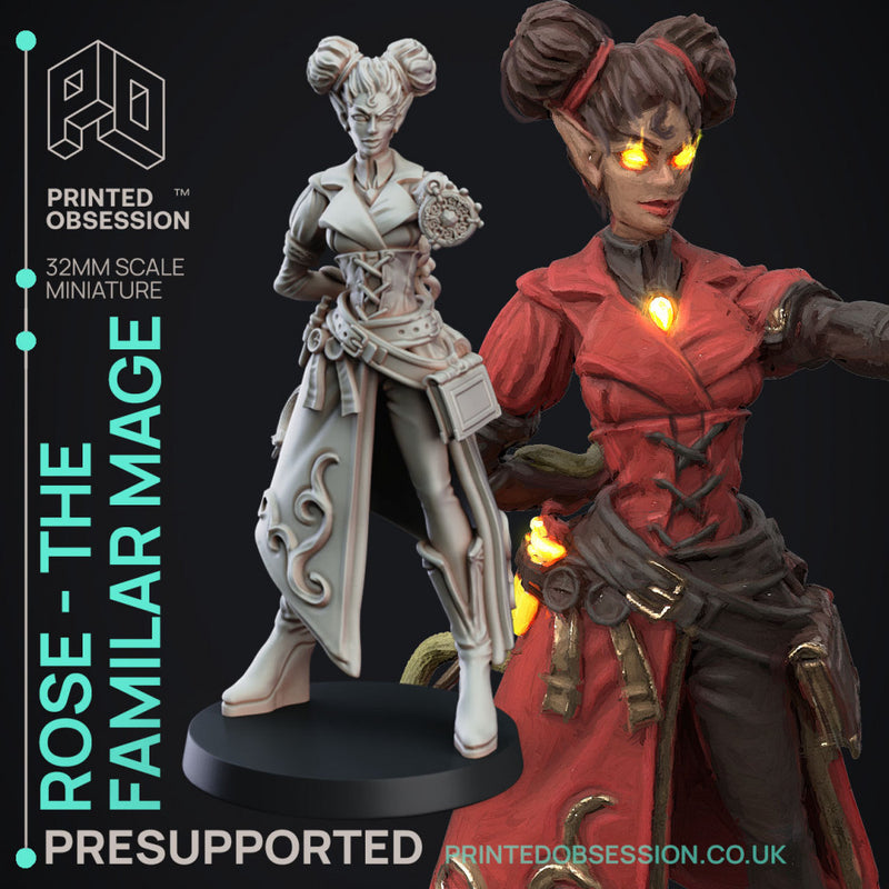 Elemental Familars Pack - 11 Model Pack - PRESUPPORTED - Illustrated & Stats - 32mm scale.