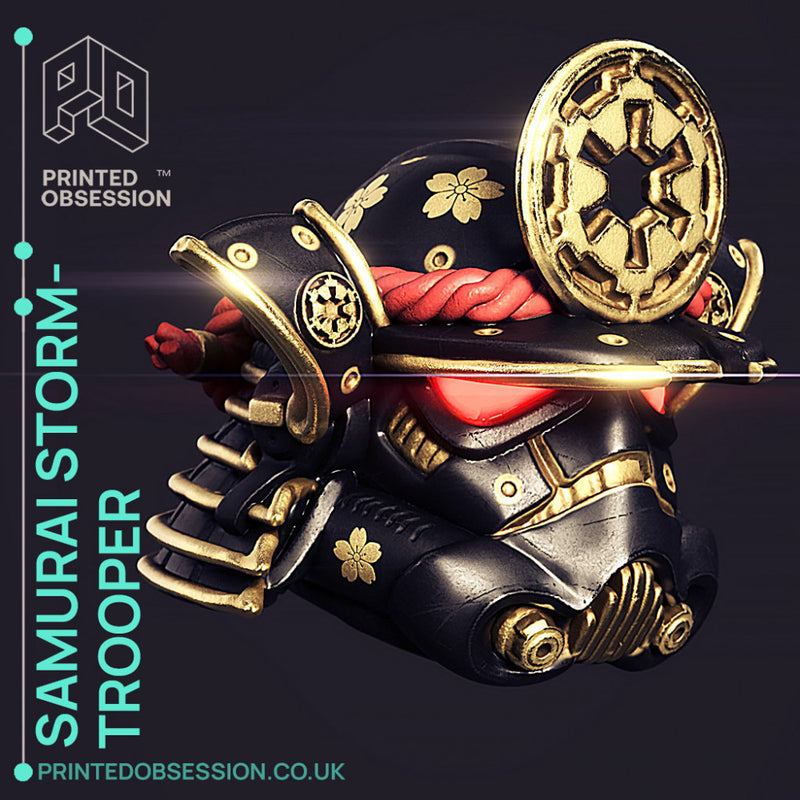 Samuri Stormtrooper Helm - Star Wars Fanart - 10cm toy