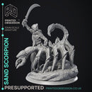 Desert Walker & Scorpion - 2 Models - Were Folk -  PRESUPPORTED - Illustrated and Stats - 32mm scale