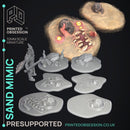 Sand Mimic - 6 Models - Wondering Desert - PRESUPPORTED - Illustrated and Stats - 32mm scale