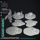 Sand Mimic - 6 Models - Wondering Desert - PRESUPPORTED - Illustrated and Stats - 32mm scale