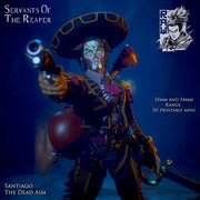 Santiago The Dead Aim - Dia De Muertos Pistolero - STL only - Only-Games