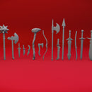 Weapons - Tabletop Props (Pre-Supported)