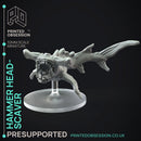 Hammer Head Scavers x3 - Space Sharks - Weird Shores - PRESUPPORTED - 32mm scale