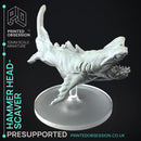 Hammer Head Scavers x3 - Space Sharks - Weird Shores - PRESUPPORTED - 32mm scale