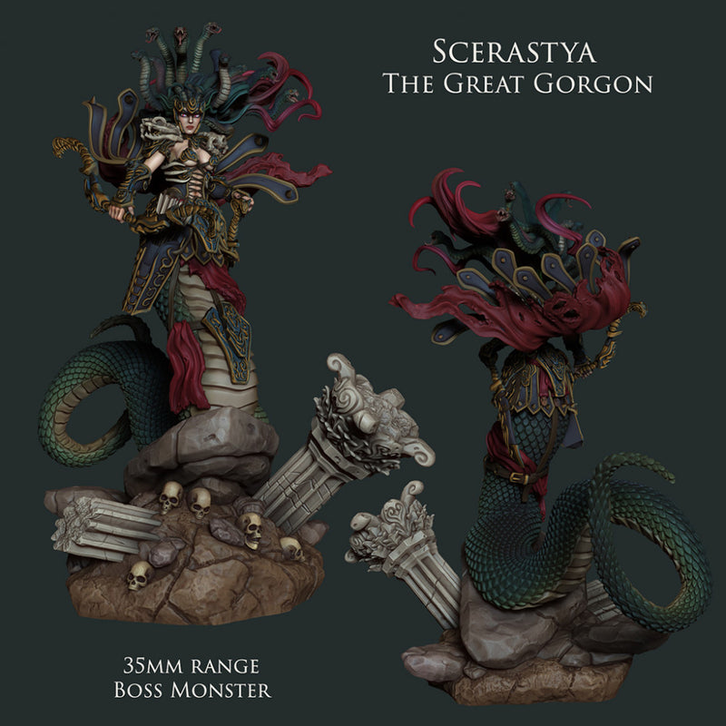 Scerastya The Great Gorgon - STL only - Only-Games