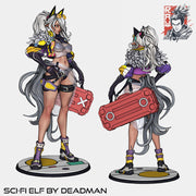 Deadman's Sci-Fi Elf Girl - STL only - Only-Games