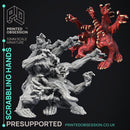 Scrabbling Hands - Ghast Busters - Undead abomination - PRESUPPORTED - Illustrated and Stats - 32mm scale
