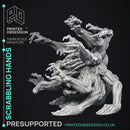 Scrabbling Hands - Ghast Busters - Undead abomination - PRESUPPORTED - Illustrated and Stats - 32mm scale
